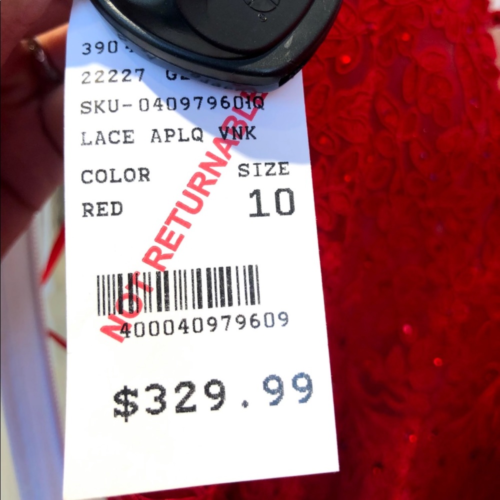 Red Ruffle Dress - Picture 4 of 4